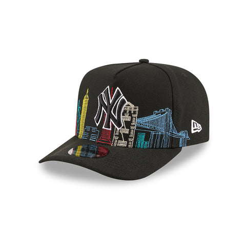 New Era 9Fifty A-Frame New York Yankees Skyline Snapback Hat - Black New Era