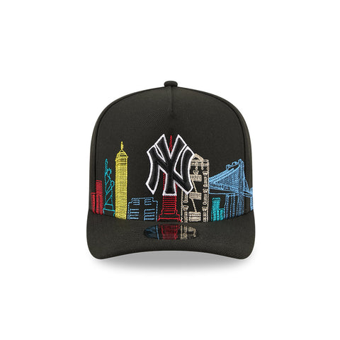 New Era 9Fifty A-Frame New York Yankees Skyline Snapback Hat - Black New Era