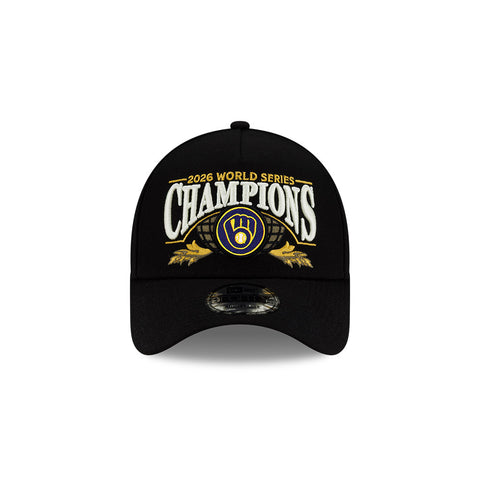 AF940 BREWERS WS26 CHAMPS LR BLK SN
New Era 9Forty A-Frame Dodgers 1999 World Series Patch Snapback Hat - Navy New Era