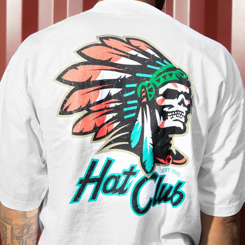 Hat Club Skull Chief Tee - White Hat Club