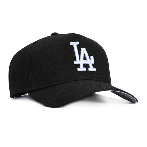 New Era 9Forty A-Frame Los Angeles Dodgers Snapback Hat - Black, White New Era