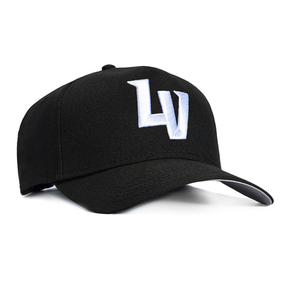 New Era 9Forty A-Frame Las Vegas Aviators LV Snapback Hat - Black