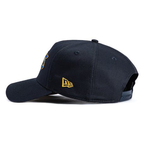 New Era 9Forty A-Frame Vegas Golden Knights 2023 Stanley Cup Champions Patch Word Snapback Hat - Navy New Era