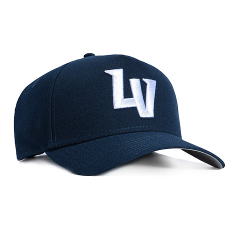 New Era 9Forty A-Frame Las Vegas Aviators Snapback LV Hat - Navy, White New Era