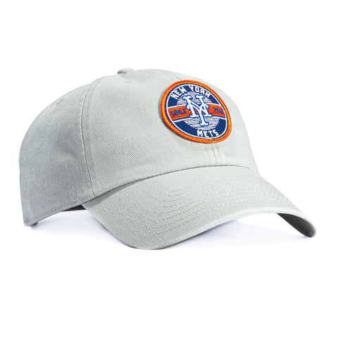 47 Brand Cleanup New York Mets Circle Est. 1962 Patch Strapback Hat - Grey 47 Brand
