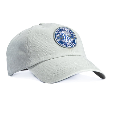 47 Brand Cleanup Los Angeles Dodgers Circle Est. 1958 Patch Strapback Hat - Grey 47 Brand