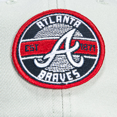 47 Brand Cleanup Atlanta Braves Circle Est. 1871 Patch Strapback Hat - Grey 47 Brand