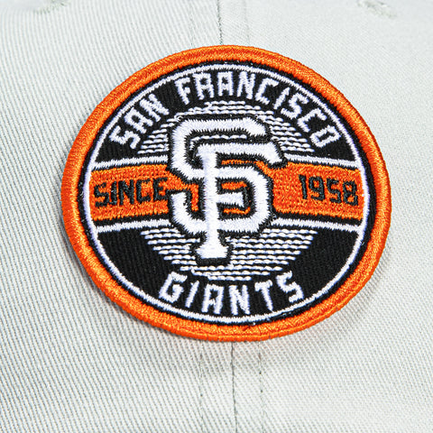 47 Brand Cleanup San Francisco Giants Circle Est. 1958 Patch Strapback Hat - Grey 47 Brand