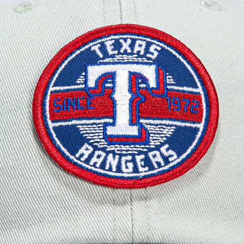 47 Brand Cleanup Texas Rangers Circle Est. 1972 Patch Strapback Hat - Grey 47 Brand