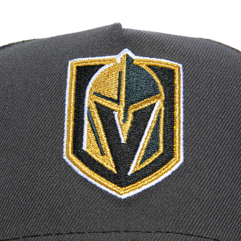 New Era 9Forty A-Frame Vegas Golden Knights 2022 All Star Patch Snapback Trucker Hat - Graphite, Camo New Era