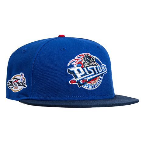 New Era 59Fifty Detroit Pistons 2004 NBA Finals Patch 2001 Alternate Hat - Royal, Navy New Era