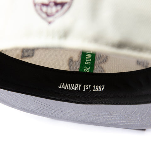 New Era 59Fifty Arizona State Sun Devils Rose Patch Rose Bowl Game Hat - White, Black New Era