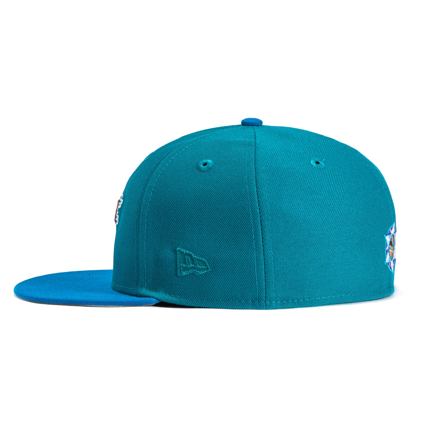 New Era 59Fifty Utah Jazz 1998 NBA Finals Patch Hat - Teal, Neon