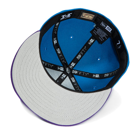 New Era 59Fifty Utah Jazz 1997 NBA Finals Patch Alternate Hat - Neon Blue, Purple New Era