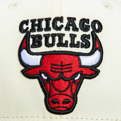 New Era 59Fifty Chicago Bulls 1991 NBA Finals Patch Hat - White, Black New Era