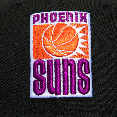 New Era 59Fifty Phoenix Suns 30th Anniversary Patch 1968 Hat - Black, Purple New Era
