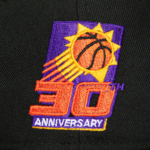 New Era 59Fifty Phoenix Suns 30th Anniversary Patch 1968 Hat - Black, Purple New Era