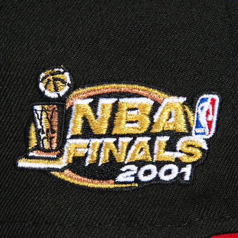 New Era 59Fifty Philadelphia 76ers 2001 NBA Finals Patch Hat - Black, Red New Era