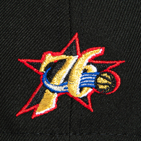 New Era 59Fifty Philadelphia 76ers 2001 NBA Finals Patch Hat - Black, Red New Era