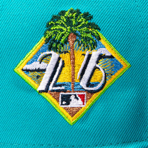 New Era 59Fifty Miami Marlins 2026 Florida Spring Training Patch City M Hat - Teal, Magenta New Era