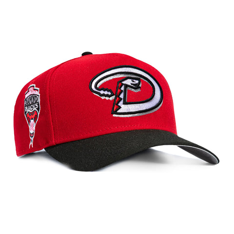New Era 9Forty A-Frame Arizona Diamondbacks Inaugural Patch D Snapback Hat - Red, Black New Era