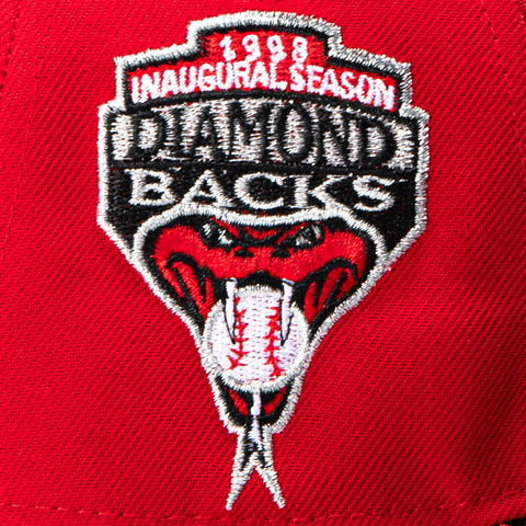 New Era 9Forty A-Frame Arizona Diamondbacks Inaugural Patch D Snapback Hat - Red, Black New Era