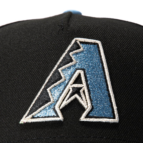 New Era 9Forty A-Frame Arizona Diamondbacks 2001 World Series Patch A Snapback Hat - Black, Indigo New Era