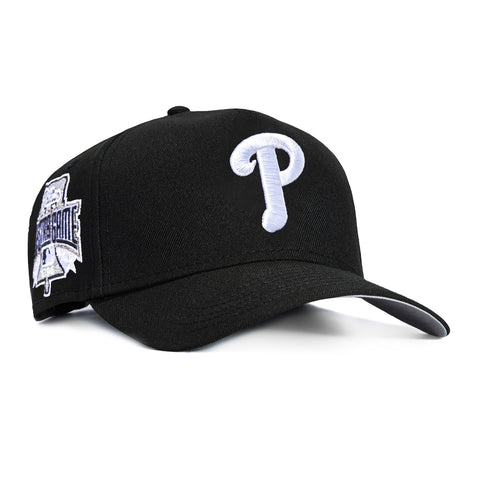 New Era 9Forty A-Frame Philadelphia Phillies 1996 All Star Game Patch Snapback Hat - Black, White New Era