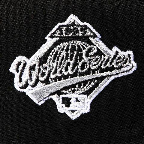 New Era 9Forty A-Frame Atlanta Braves 1995 World Series Patch Snapback Hat - Black, White New Era