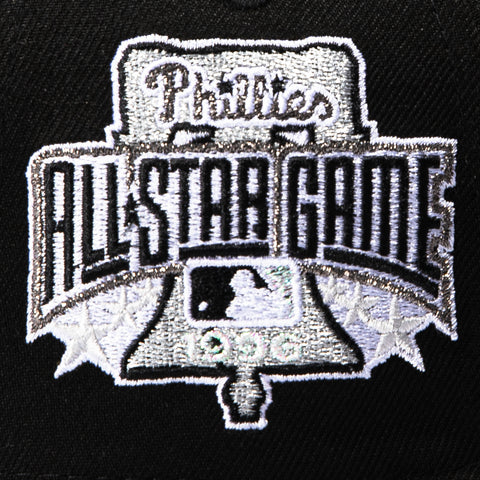 New Era 9Forty A-Frame Philadelphia Phillies 1996 All Star Game Patch Snapback Hat - Black, White New Era