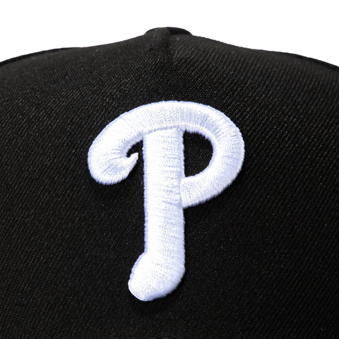 New Era 9Forty A-Frame Philadelphia Phillies 1996 All Star Game Patch Snapback Hat - Black, White New Era