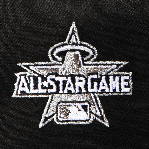 New Era 9Forty A-Frame Los Angeles Angels 2010 All Star Game Patch Snapback Hat - Black, White New Era