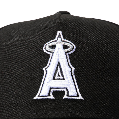 New Era 9Forty A-Frame Los Angeles Angels 2010 All Star Game Patch Snapback Hat - Black, White New Era
