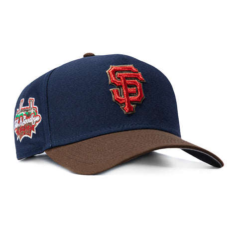 New Era 9Forty A-Frame San Francisco Giants Tell It Goodbye Patch Snapback Hat - Navy, Brown New Era