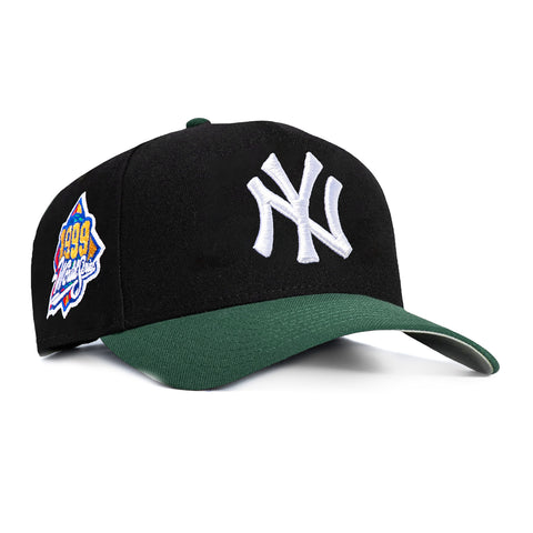 New Era 9Forty A-Frame New York Yankees 1999 World Series Patch Snapback Hat - Black, Green New Era