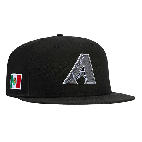 New Era 59Fifty Arizona Diamondbacks Mexico Flag Hat - Black, Graphite New Era