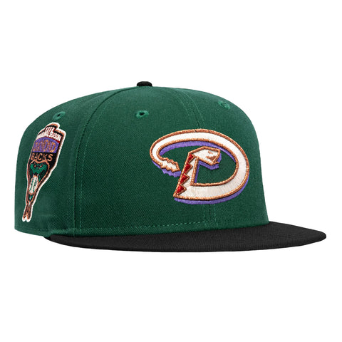 New Era 59Fifty Arizona Diamondbacks Inaugural Patch D Hat - Green, Black, Apricot, Metallic Copper New Era