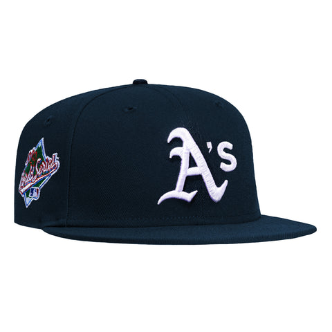 New Era 59Fifty Blue Hour Oakland Athletics 1989 World Series Patch Hat - Navy New Era