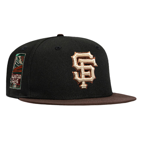 New Era 59Fifty San Francisco Giants 2007 All Star Game Patch Hat - Black, Brown New Era