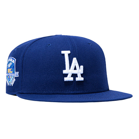 New Era 59Fifty Los Angeles Dodgers 50th Anniversary Patch Hat - Royal, White New Era