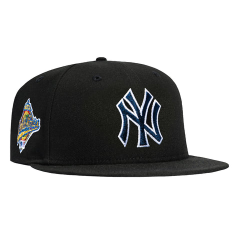 New Era 59Fifty Black Dome New York Yankees 1996 World Series Patch Hat - Black New Era