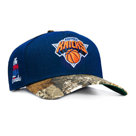 New Era 9Forty A-Frame New York Knicks 1994 NBA Finals Patch Snapback Hat - Royal, Realtree New Era