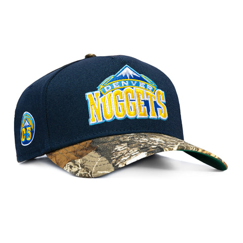 New Era 9Forty A-Frame Denver Nuggets 2005 All Star Game Patch Snapback Hat - Navy, Realtree New Era