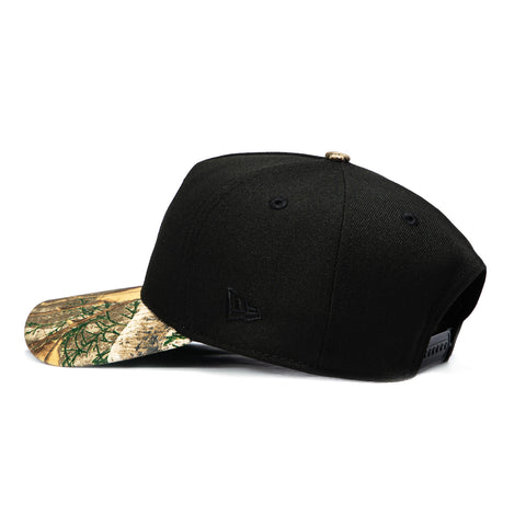 New Era 9Forty A-Frame Dallas Mavericks The Finals 2011 Patch Snapback Hat - Black, Realtree New Era