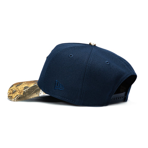 New Era 9Forty A-Frame Golden State Warriors 2000 All Star Game Patch Snapback Hat - Navy, Realtree New Era