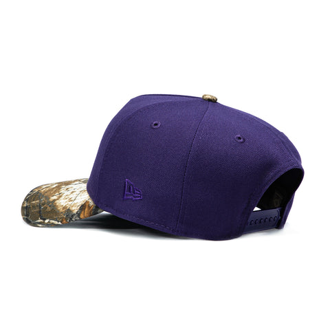 New Era 9Forty A-Frame Charlotte Hornets 1991 All Star Game Patch Snapback Hat - Purple, Realtree New Era