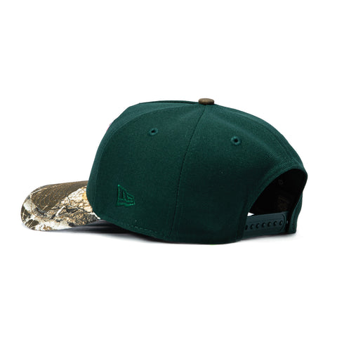 New Era 9Forty A-Frame Seattle Sonics 1996 NBA Finals Patch 1995 Snapback Hat - Green, Realtree New Era