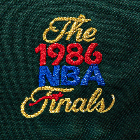 New Era 9Forty A-Frame Boston Celtics 1986 NBA Finals Patch Snapback Hat - Green, Realtree New Era