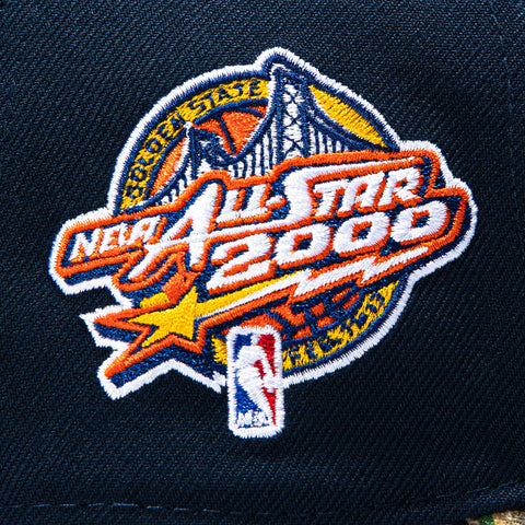 New Era 9Forty A-Frame Golden State Warriors 2000 All Star Game Patch Snapback Hat - Navy, Realtree New Era