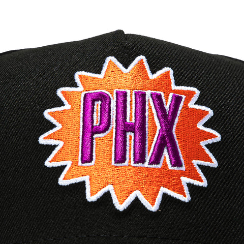 New Era 9Forty A-Frame Phoenix Suns 30th Anniversary Patch 1968 Alternate Snapback Hat - Black, Realtree New Era